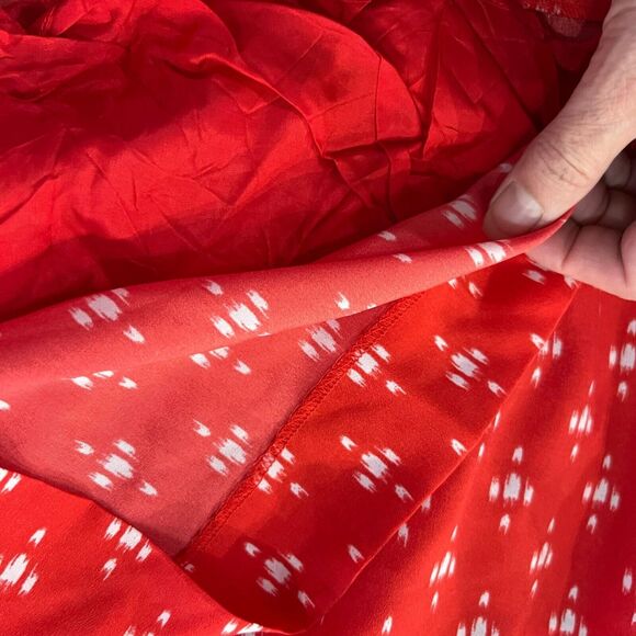 J. Crew Summer Spaghetti Strap Red Dress Women's 12 - Picture 5 of 5